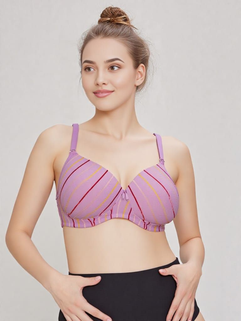 Stripe Padded Bra - Image 2