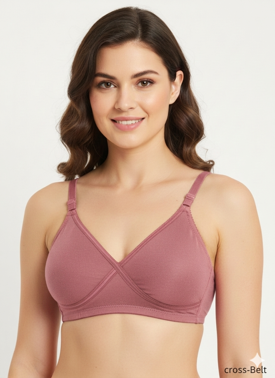 Everyday Comfort Cotton Cross-Over Bra